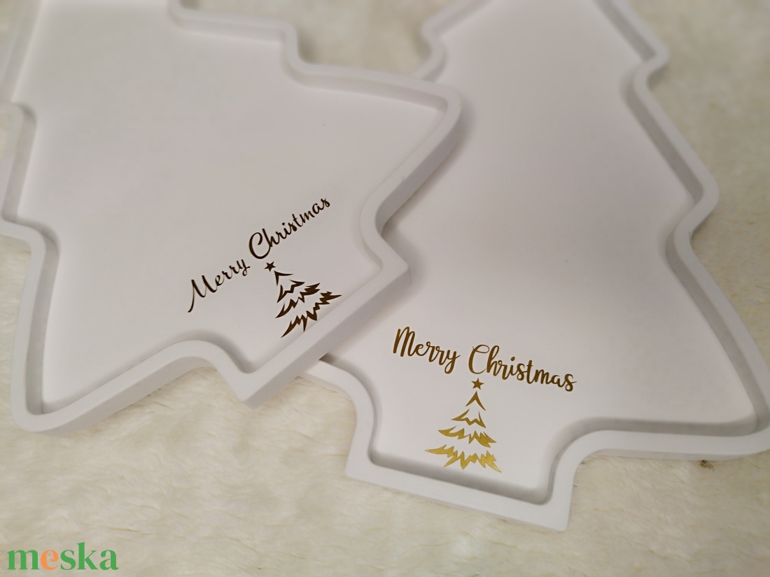 Karácsonyi tálca  - karácsony - karácsonyi lakásdekoráció - ünnepi asztaldekoráció - Meska.hu