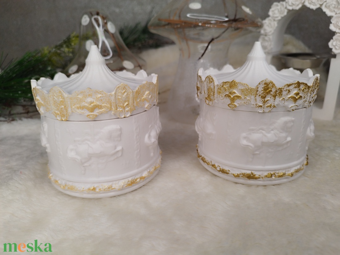 Illatgyertya  - karácsony - karácsonyi lakásdekoráció - karácsonyi illatgyertya, mécses - Meska.hu