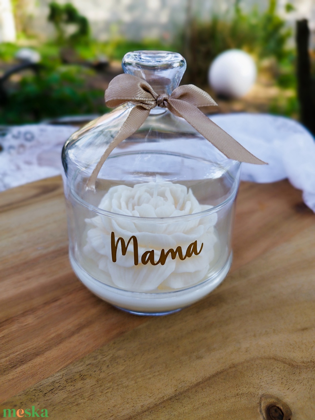 Illatgyertya üveg búr�ban  - kellékek & szerszámok - dekorációs kellékek - dekorációs gyertya - Meska.hu