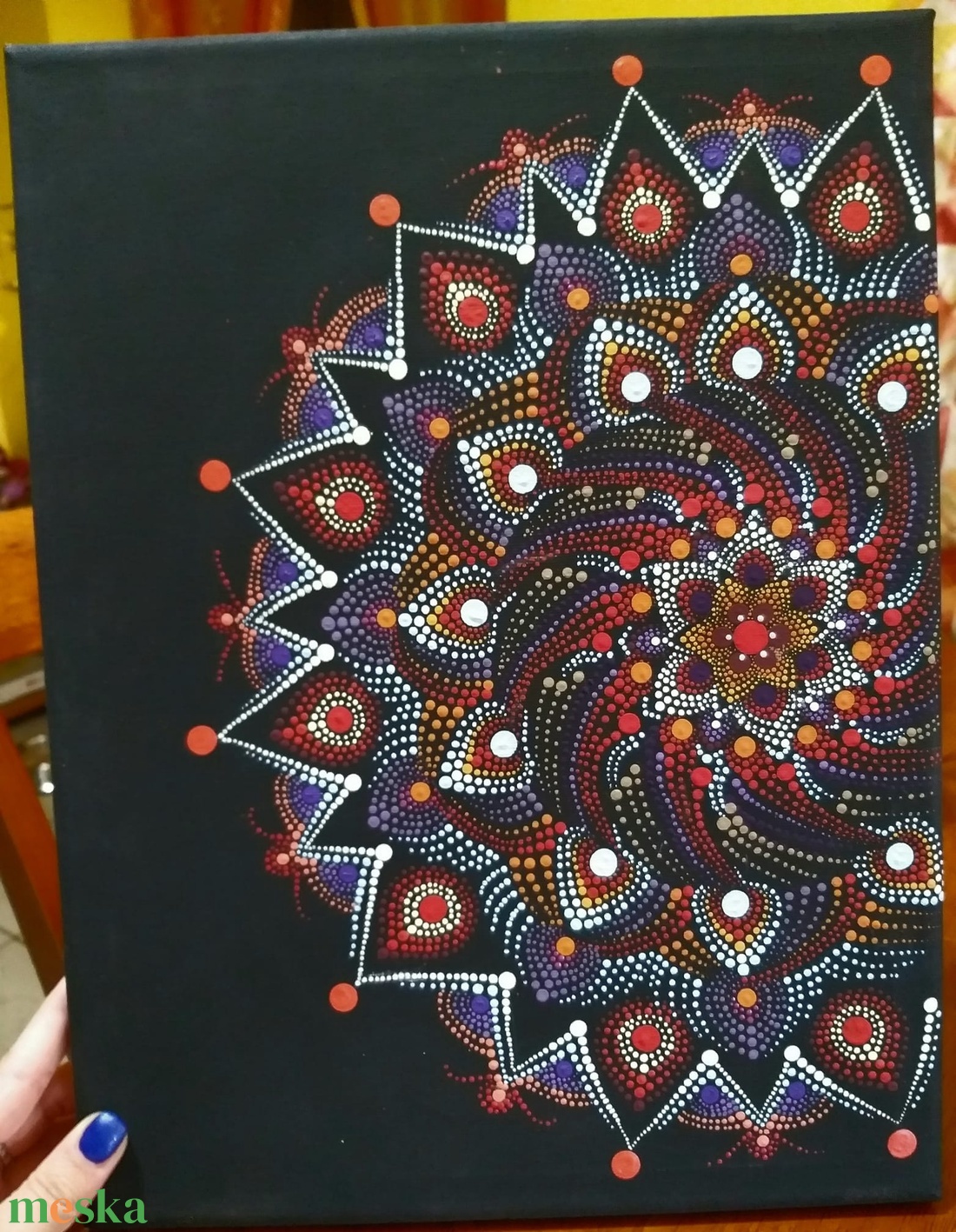 'Egyensúly' Mandala - művészet - festmény - akril - Meska.hu