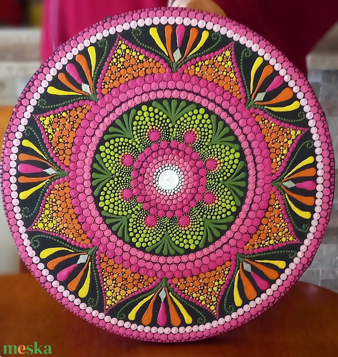 Harmónia Mandala - művészet - festmény - akril - Meska.hu Harmónia Mandala - művészet - festmény - akril - Meska.hu