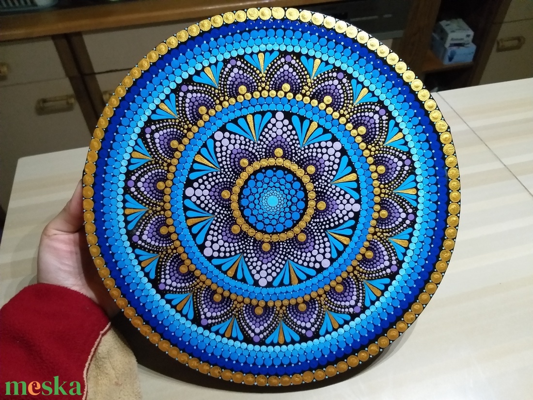 Harmónia Mandala - művészet - festmény - akril - Meska.hu Harmónia Mandala - művészet - festmény - akril - Meska.hu