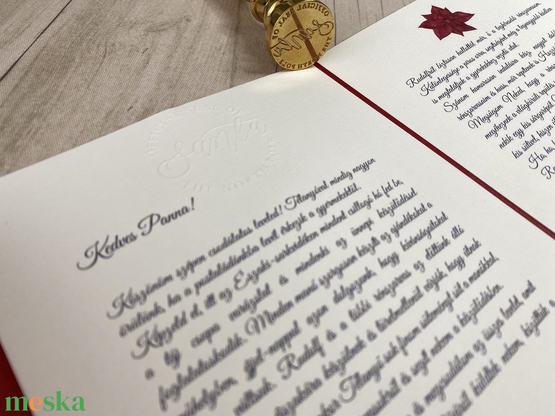 Névre szóló levél a Mikulástól /Télapótól! - karácsony - mikulás - mikulás ajándékok - Meska.hu