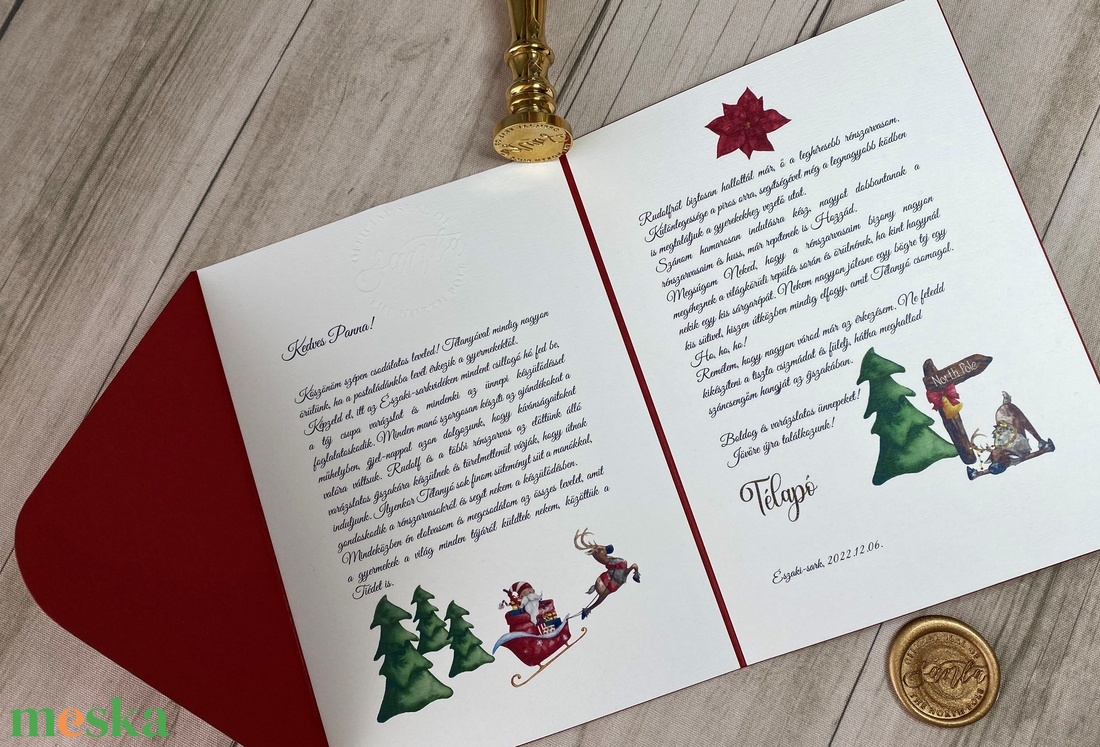 Névre szóló levél a Mikulástól /Télapótól! - karácsony - mikulás - mikulás ajándékok - Meska.hu
