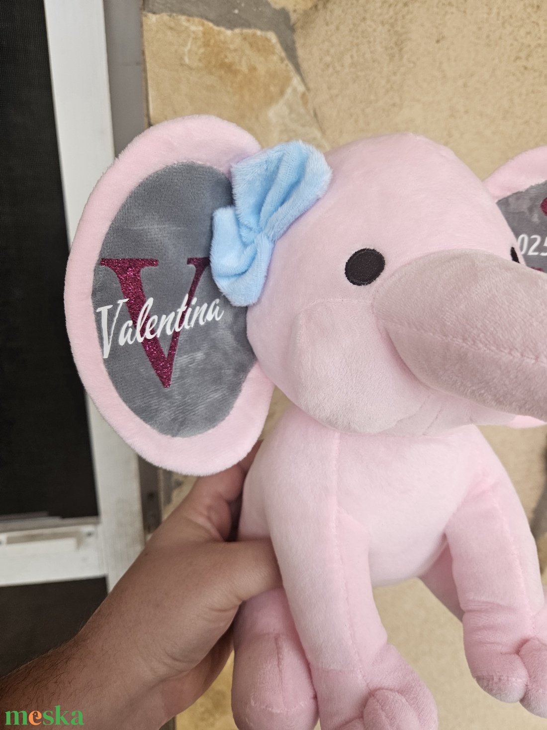 Emlékőrző plüss elefánt  - baba - mama - babaemlékek - baba emlékőrző - Meska.hu