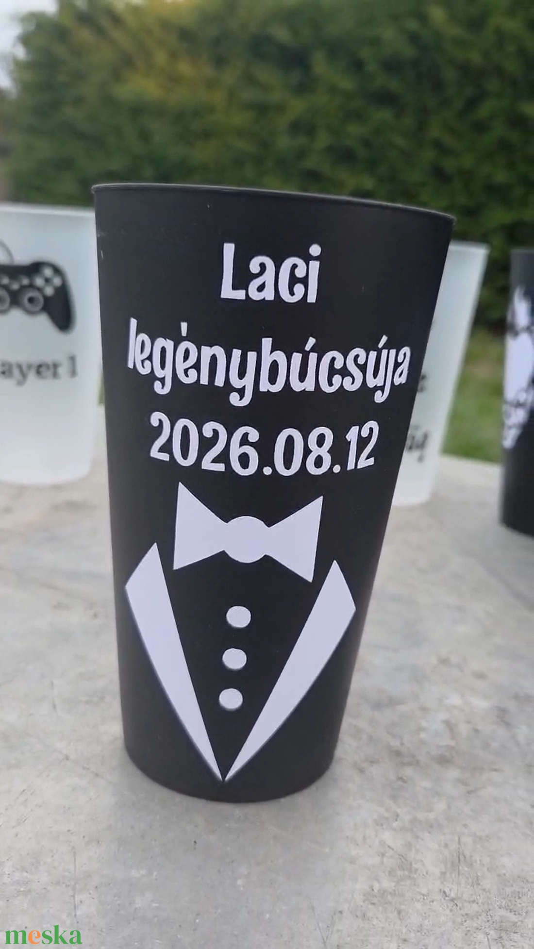 Lánybúcsús és legénybúcsús repoharak - esküvő - emlék & ajándék - nászajándék - esküvői pohár, pohárszett - Meska.hu