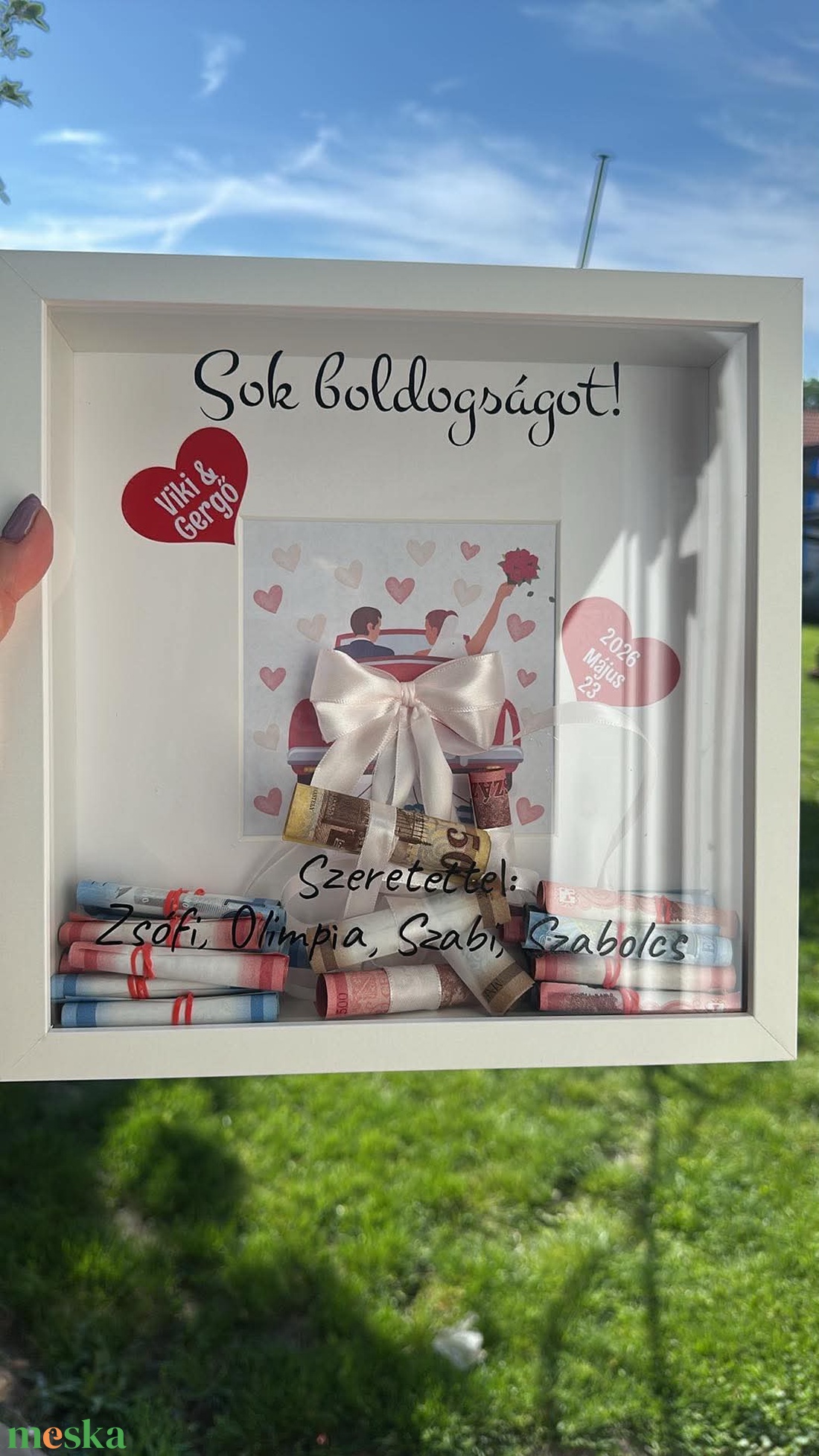 Esküvői pénzátadó  - esküvő - emlék & ajándék - doboz - Meska.hu