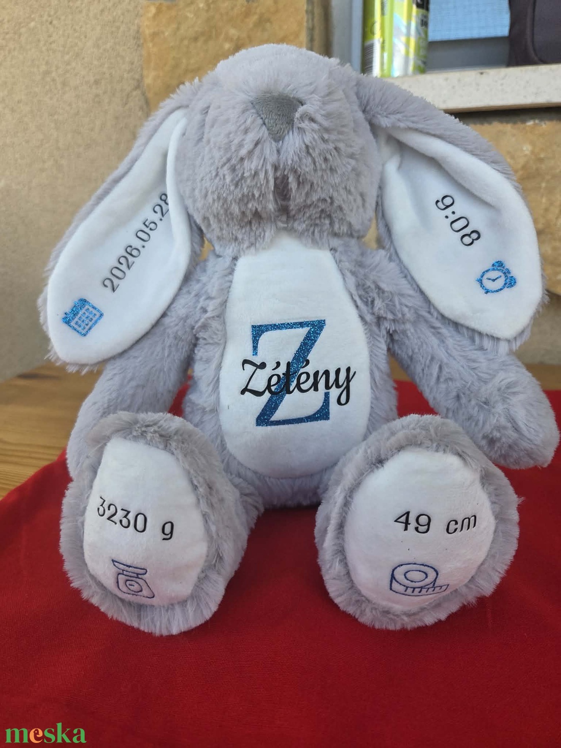 Emlékőrző plüss nyuszi - játék & sport - plüssállat & játékfigura - nyuszi - Meska.hu