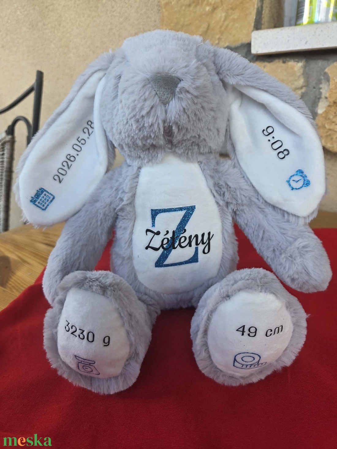 Emlékőrző plüss nyuszi - játék & sport - plüssállat & játékfigura - nyuszi - Meska.hu