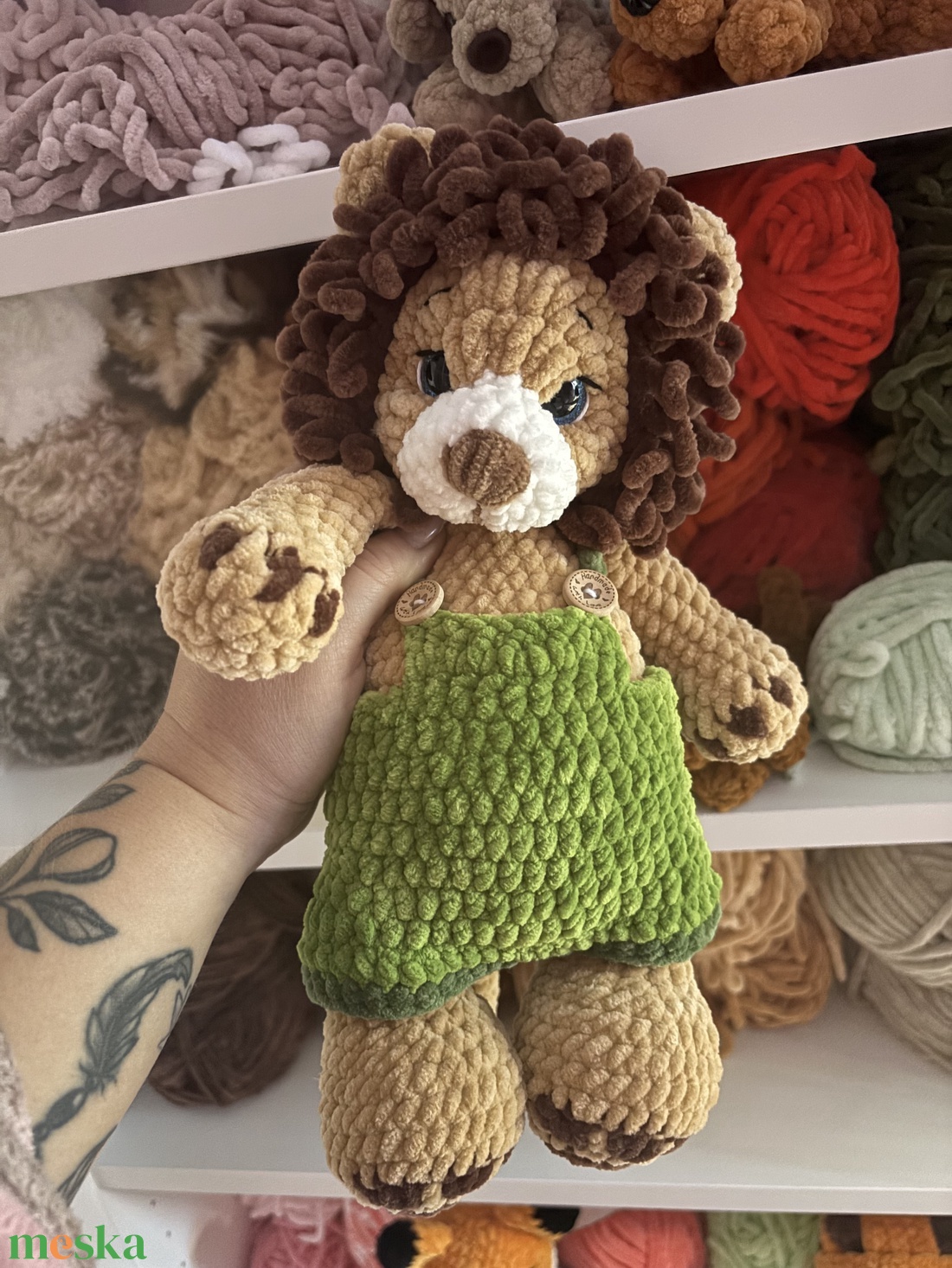 Oroszlán amigurumi plüss - játék & sport - plüssállat & játékfigura - oroszlán - Meska.hu