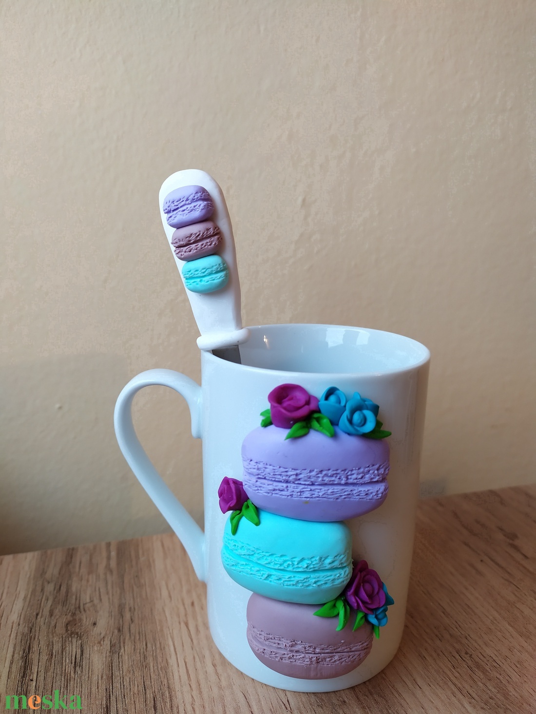 Macaron bögre szett - otthon & életmód - konyhafelszerelés, tálalás - tálalás - bögre & csésze - Meska.hu