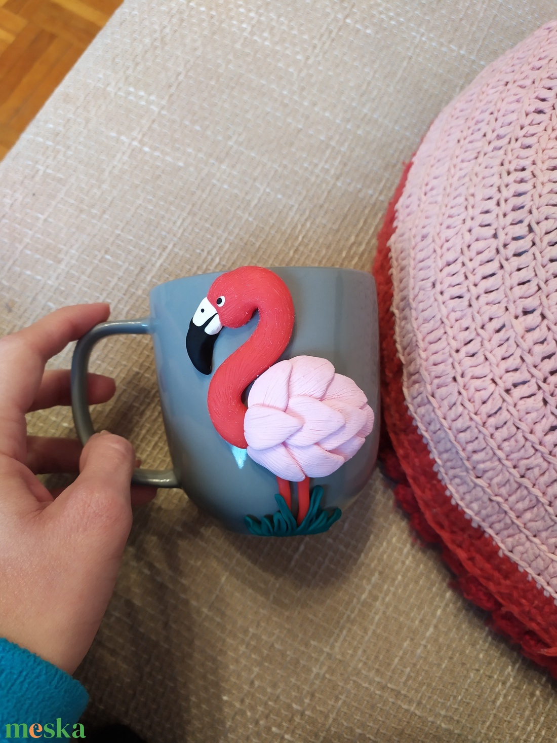 Flamingó mánia - otthon & életmód - konyhafelszerelés, tálalás - tálalás - bögre & csésze - Meska.hu