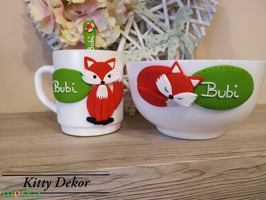 Rókás babaváró szett - baba - mama - babalátogató ajándékcsomag - Meska.hu