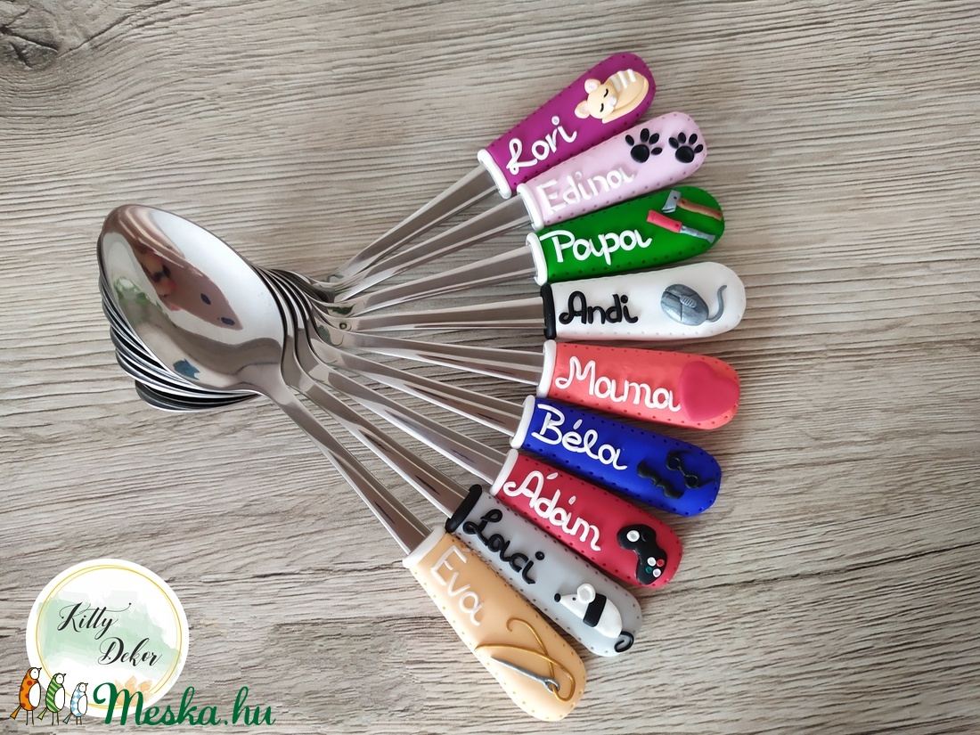Névre szóló kanalak - otthon & életmód - konyhafelszerelés, tálalás - Meska.hu
