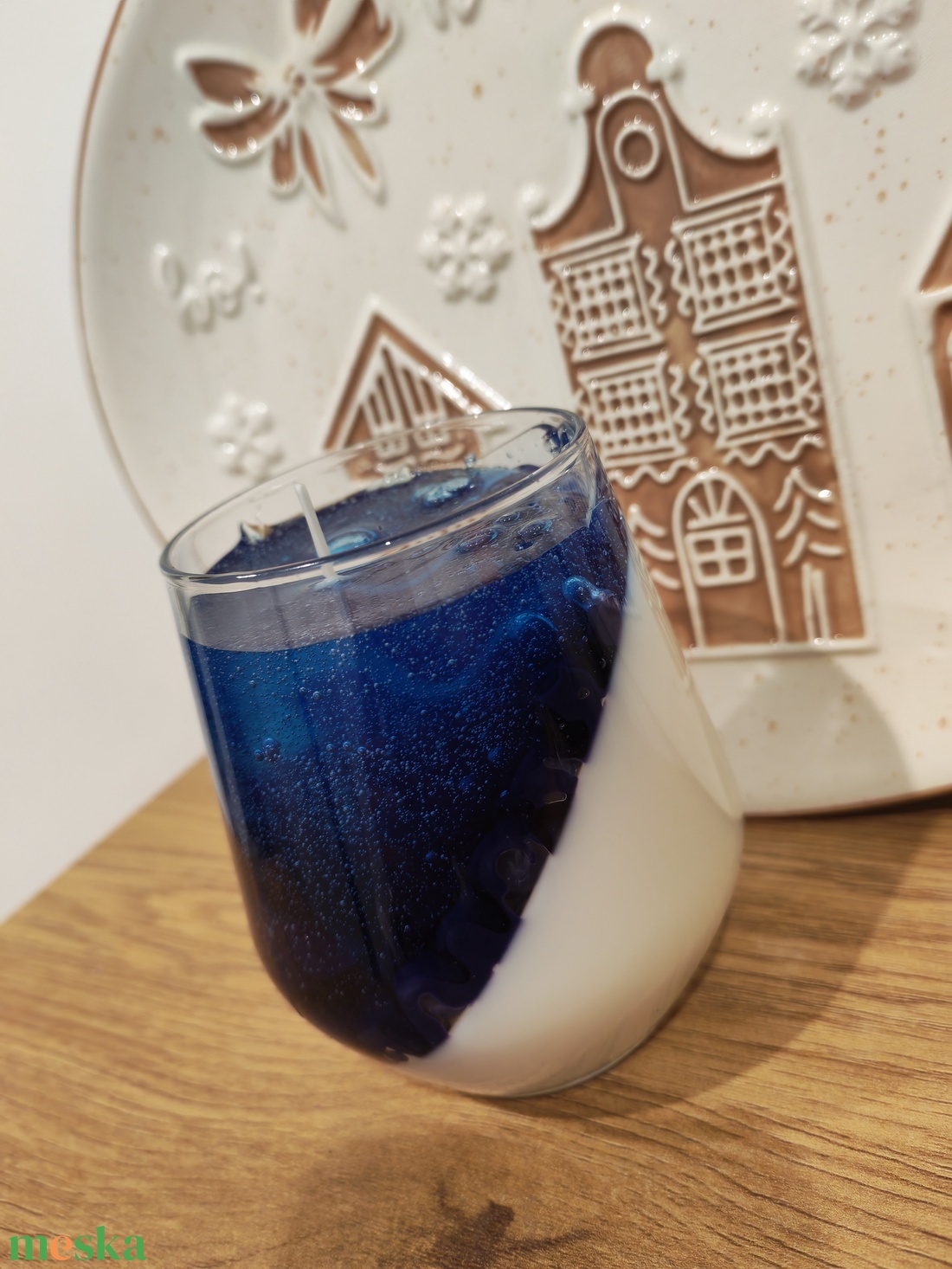 Áfonyás Pannacotta gyertya - kellékek & szerszámok - dekorációs kellékek - dekorációs gyertya - Meska.hu