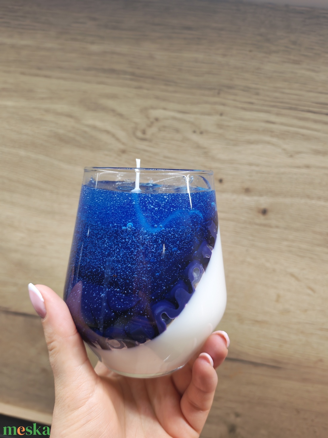 Áfonyás Pannacotta gyertya - kellékek & szerszámok - dekorációs kellékek - dekorációs gyertya - Meska.hu