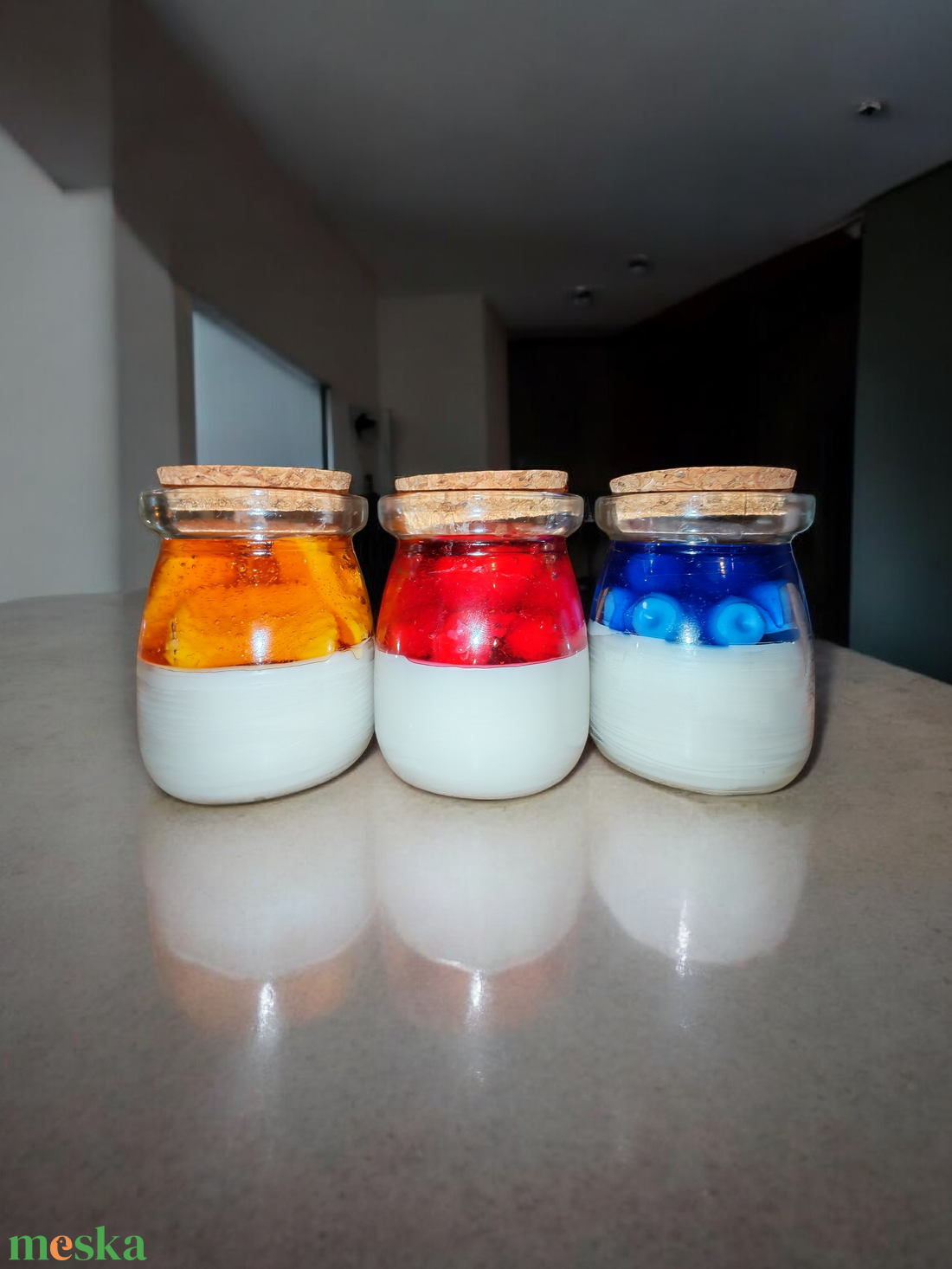 Joghurt gyertya - otthon & életmód - gyertya, illat, aroma - gyertya - Meska.hu