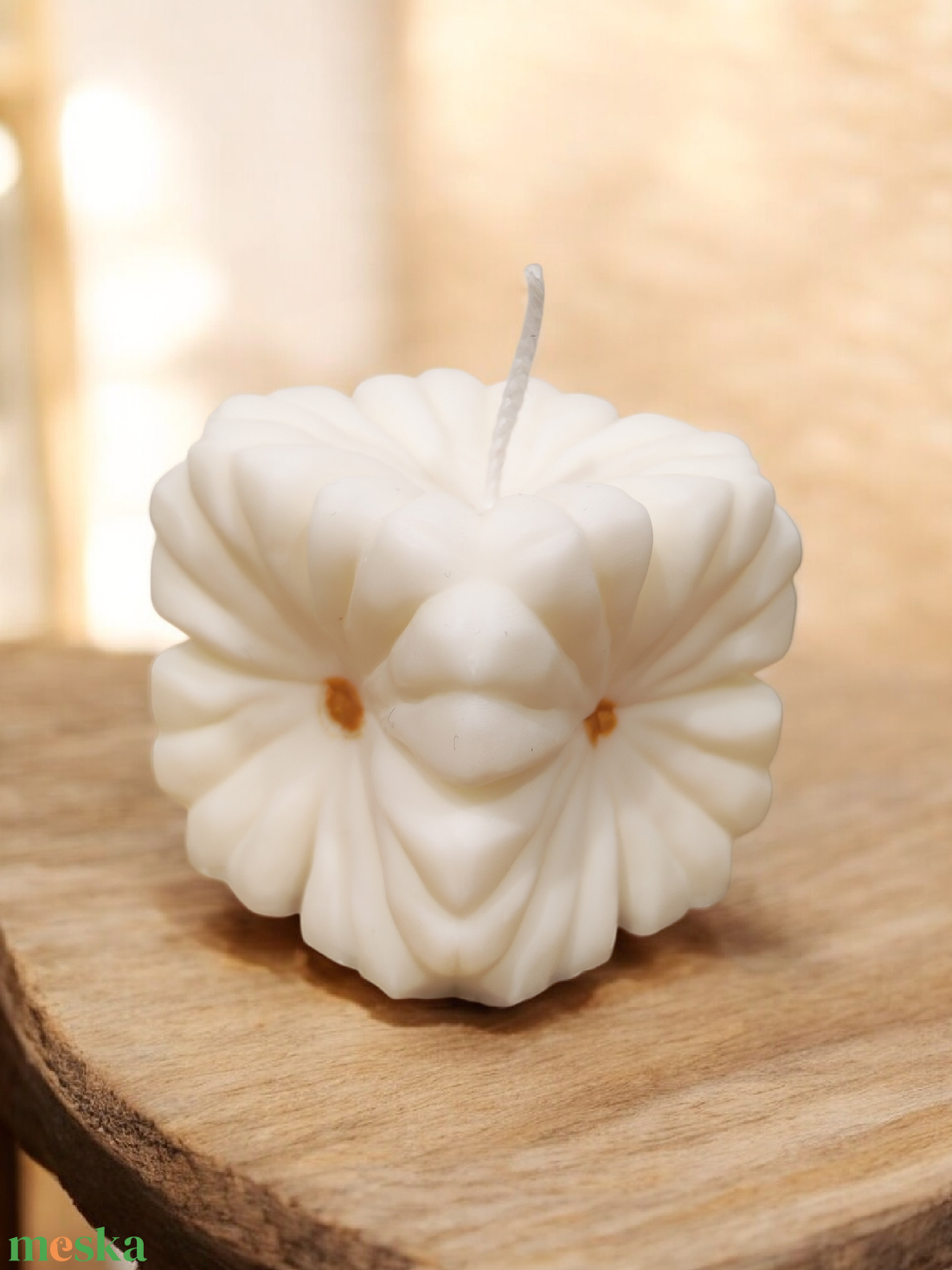 Kocka vir�g gyertya - otthon & életmód - gyertya, illat, aroma - gyertya - Meska.hu