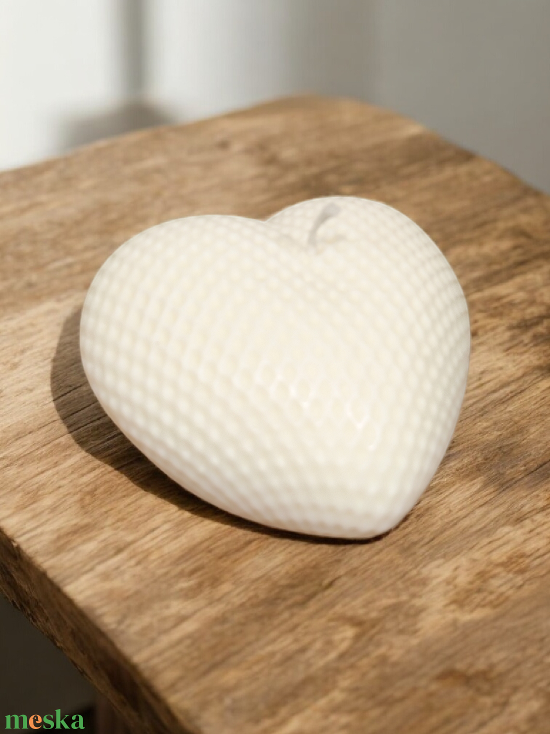 Szív gyertya - otthon & életmód - gyertya, illat, aroma - gyertya - Meska.hu