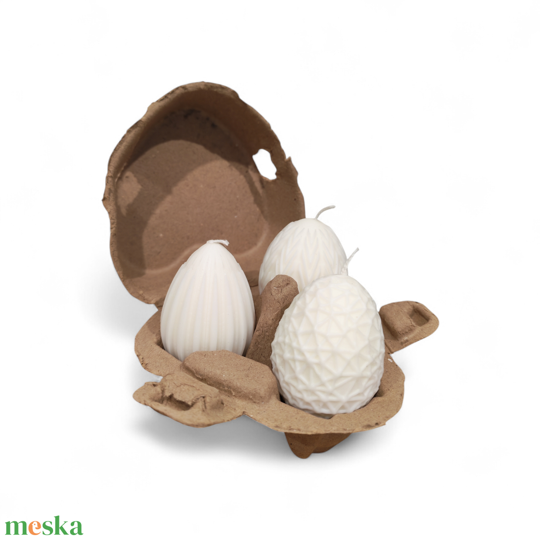 Szívbe zárt tojáskák - ünnepi díszek, dekorációk - húsvéti díszek és dekorációk - húsvéti gyertya - Meska.hu