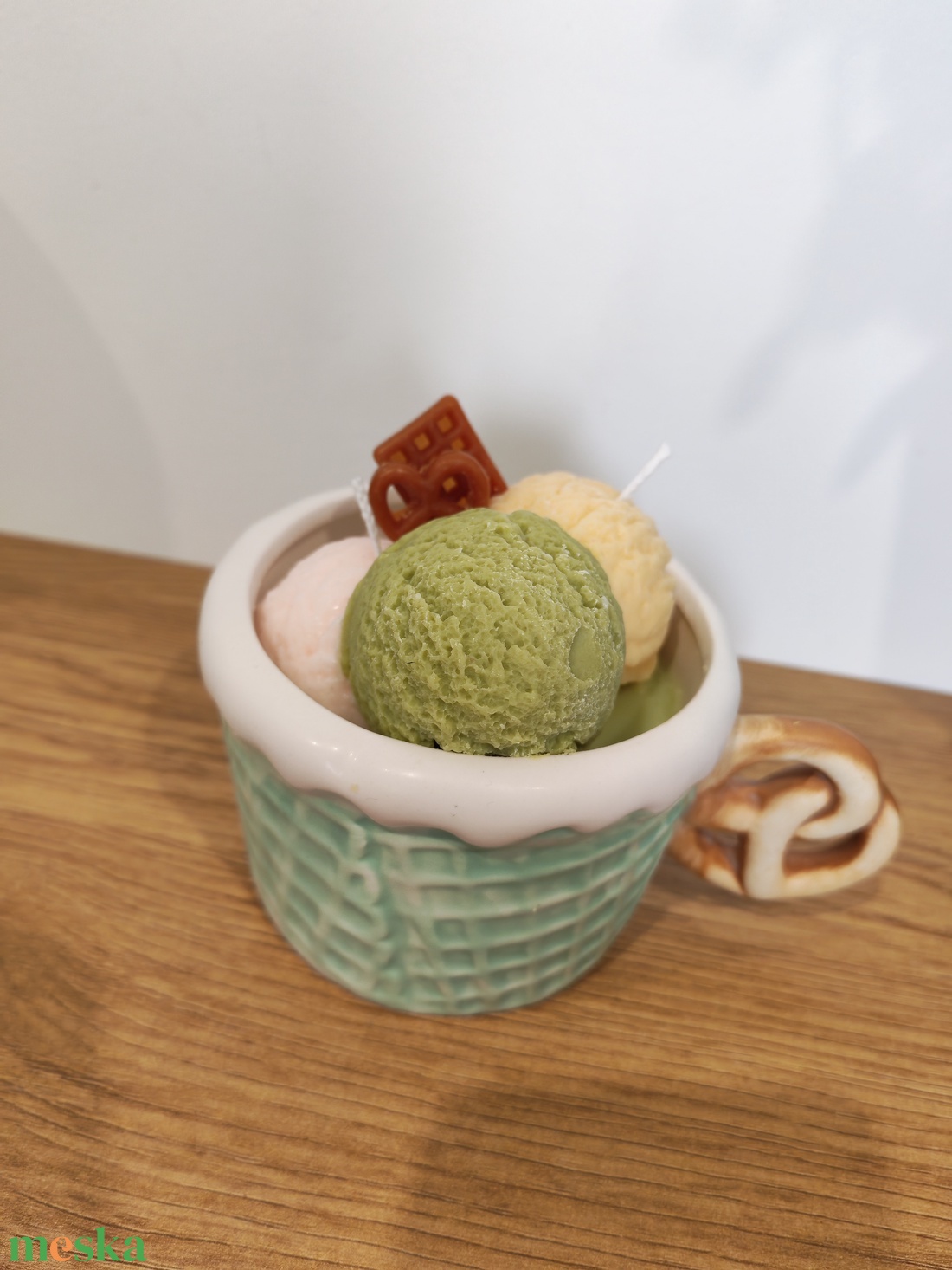 Fagylalt kehely gyertya - otthon & életmód - gyertya, illat, aroma - gyertya - Meska.hu