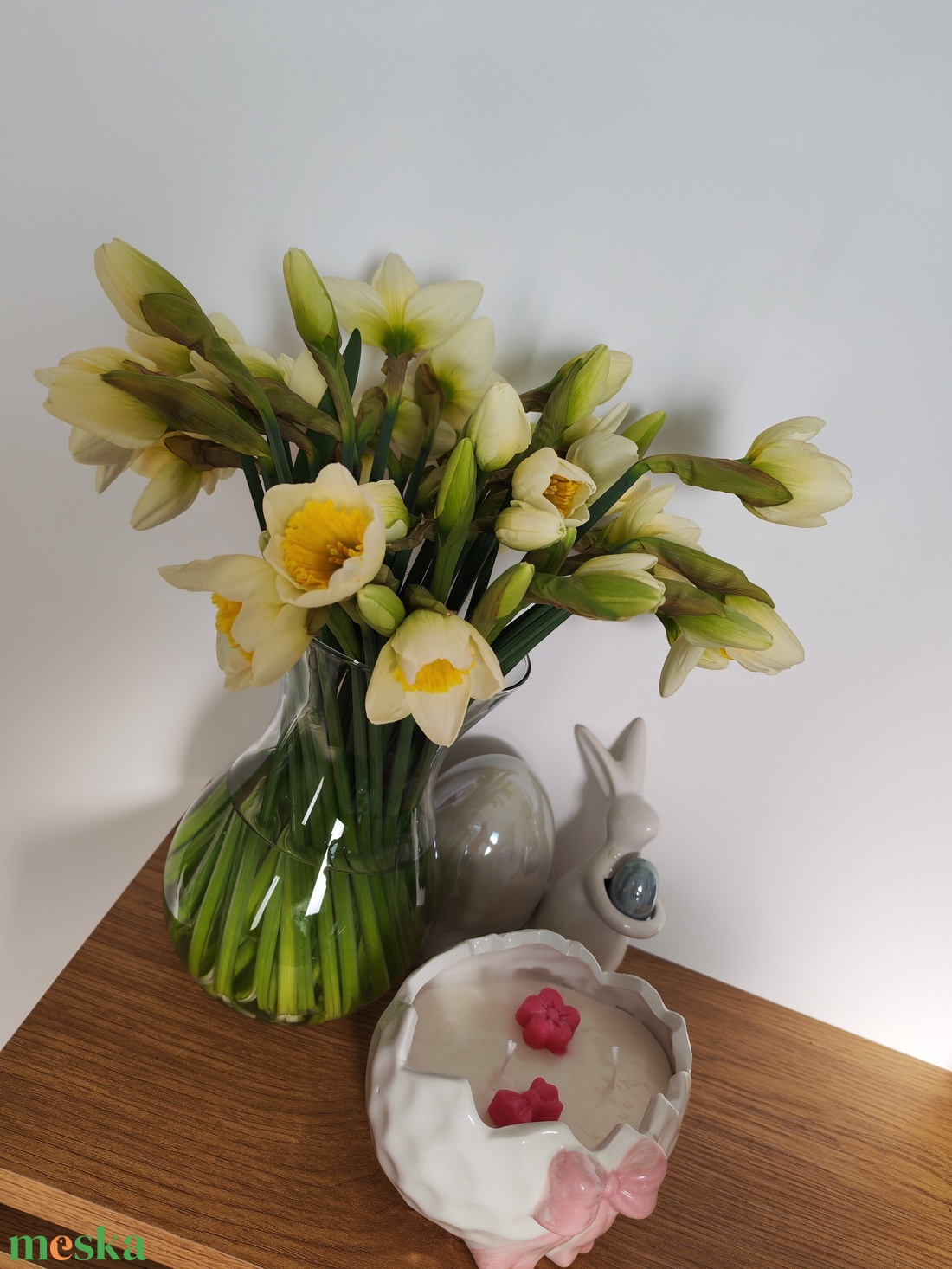 Masnis tojásban gyertya - kellékek & szerszámok - dekorációs kellékek - dekorációs gyertya - Meska.hu