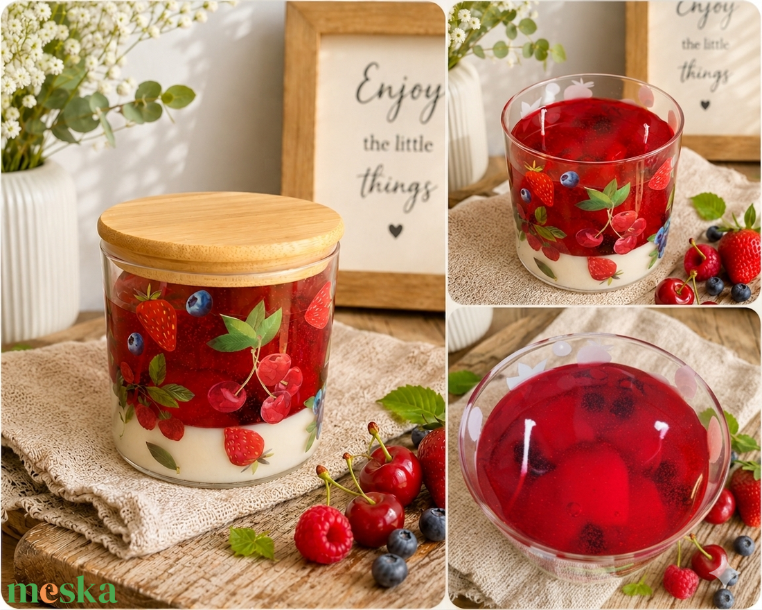 Erdei Gyümölcsös Álom - otthon & életmód - gyertya, illat, aroma - gyertya - Meska.hu