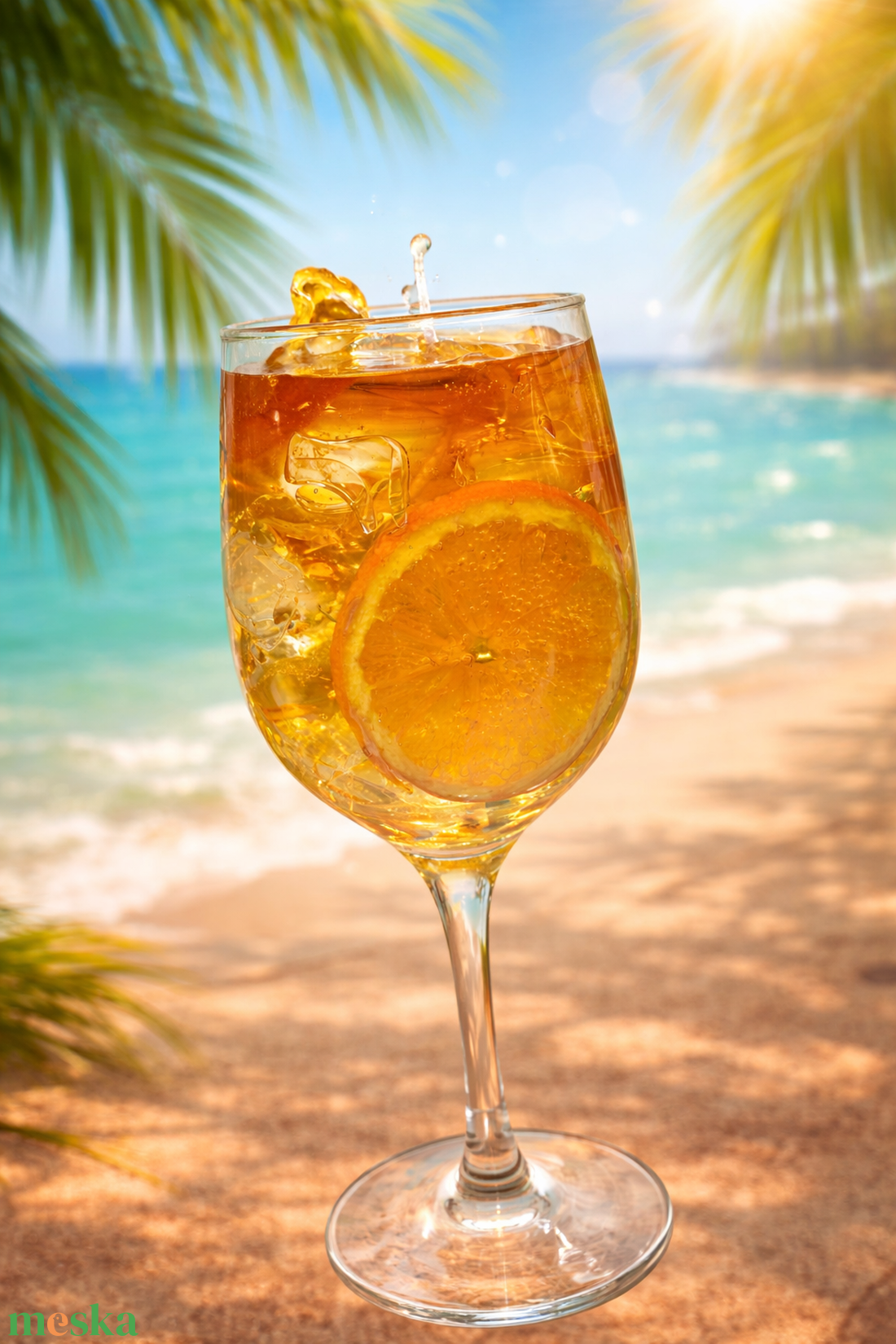 Aperol gyertya - otthon & életmód - gyertya, illat, aroma - gyertya - Meska.hu