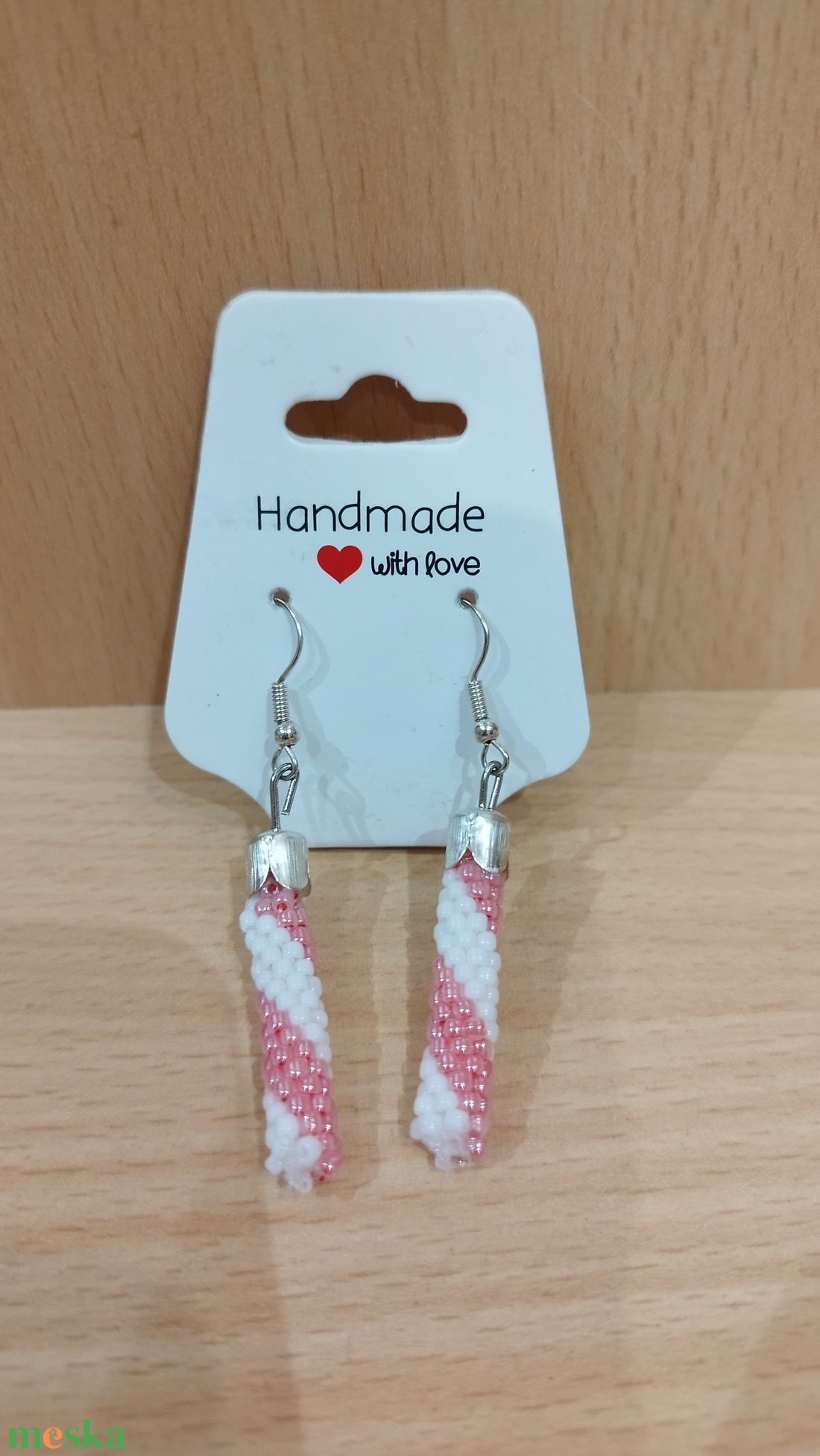 Gyöngyhorgolt fülbevaló - ékszer - fülbevaló - lógó fülbevaló - Meska.hu