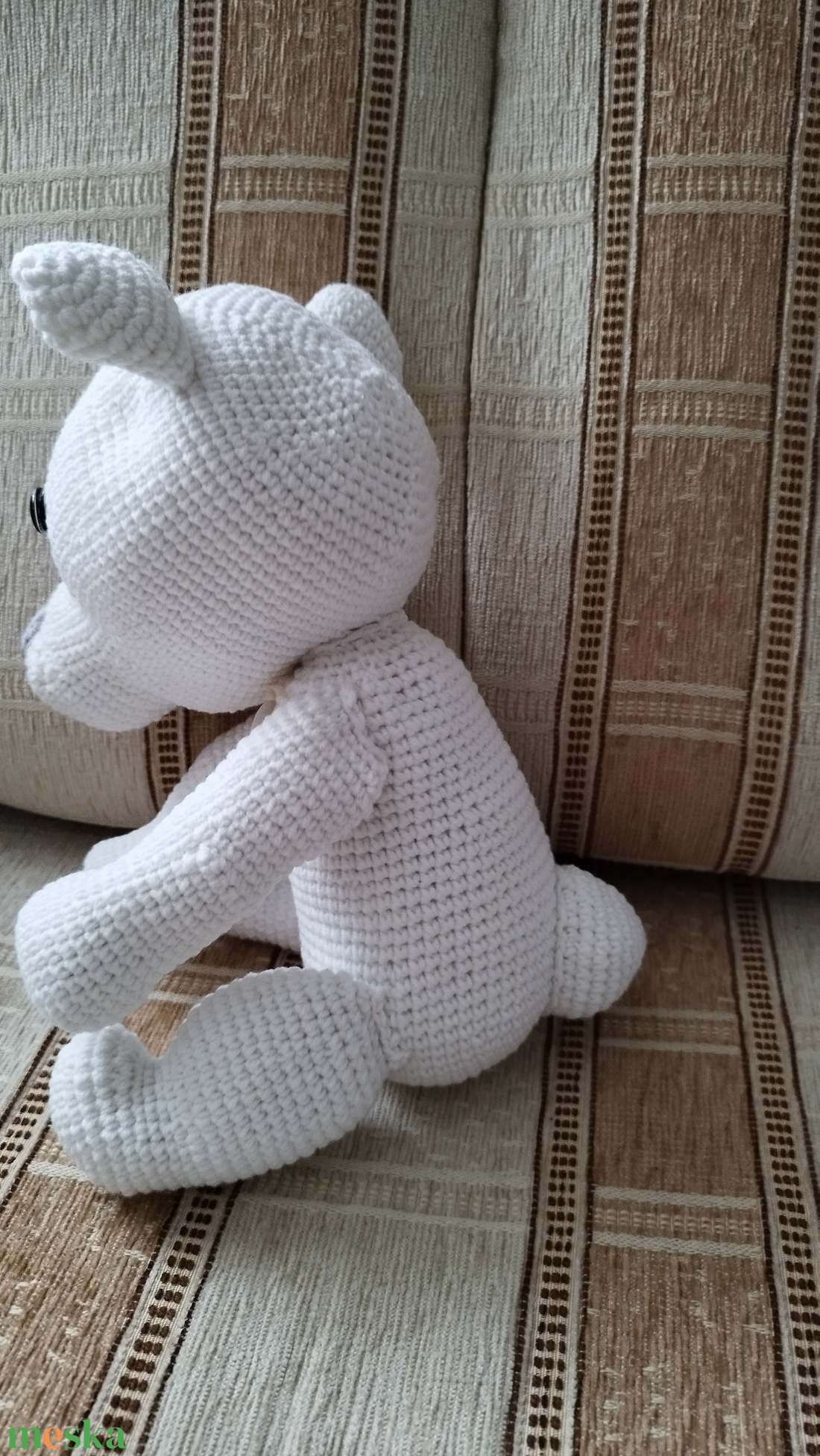 Fehér maci - játék & sport - plüssállat & játékfigura - maci - Meska.hu