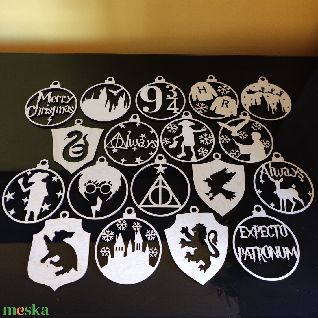 Harry Potter karácsonyfadísz 18 db/csomag  - karácsony - karácsonyi lakásdekoráció - karácsonyfadíszek - Meska.hu