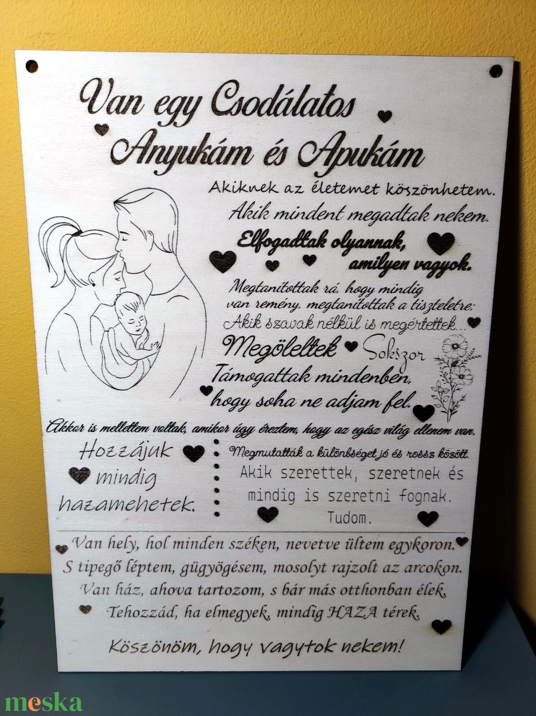 Szülőköszöntő - otthon & életmód - dekoráció - kép & falikép - táblakép - Meska.hu Szülőköszöntő - otthon & életmód - dekoráció - kép & falikép - táblakép - Meska.hu