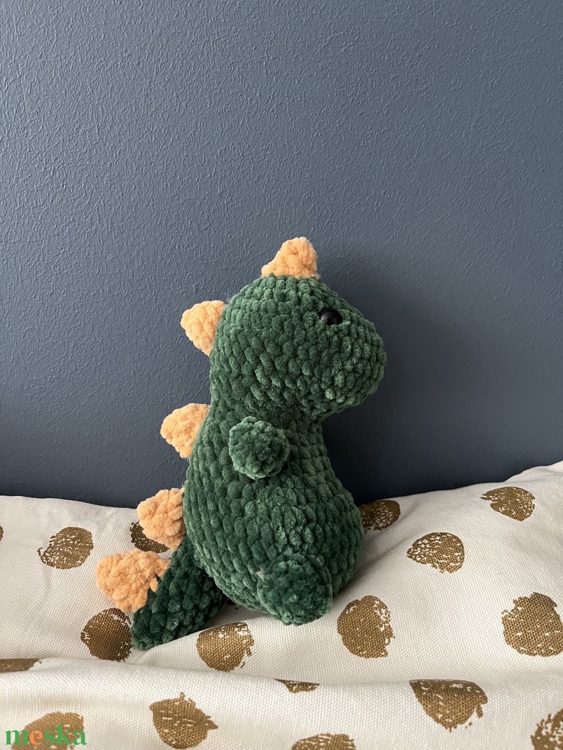 Horgolt dínó - játék & sport - plüssállat & játékfigura - nyuszi - Meska.hu