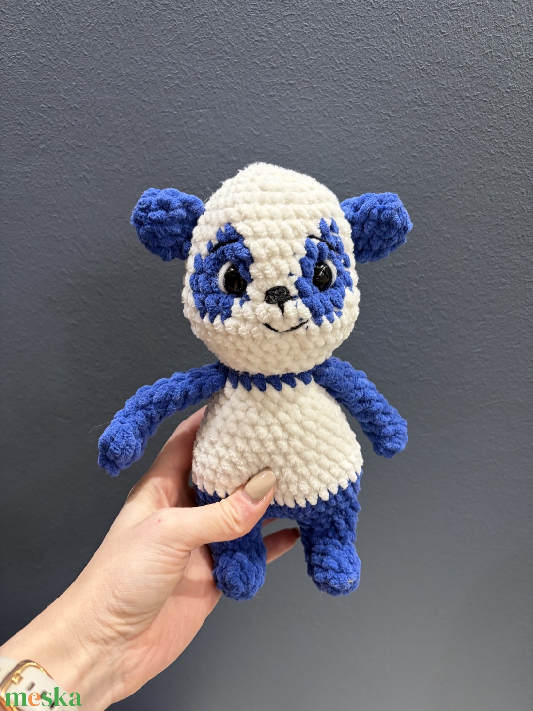 Horgolt panda - játék & sport - plüssállat & játékfigura - más figura - Meska.hu