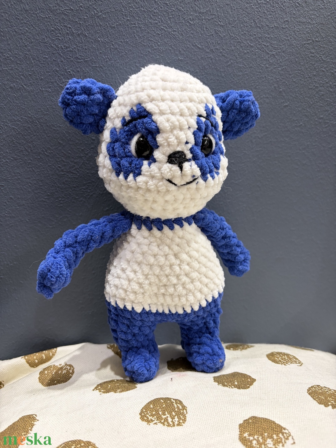 Horgolt panda - játék & sport - plüssállat & játékfigura - más figura - Meska.hu