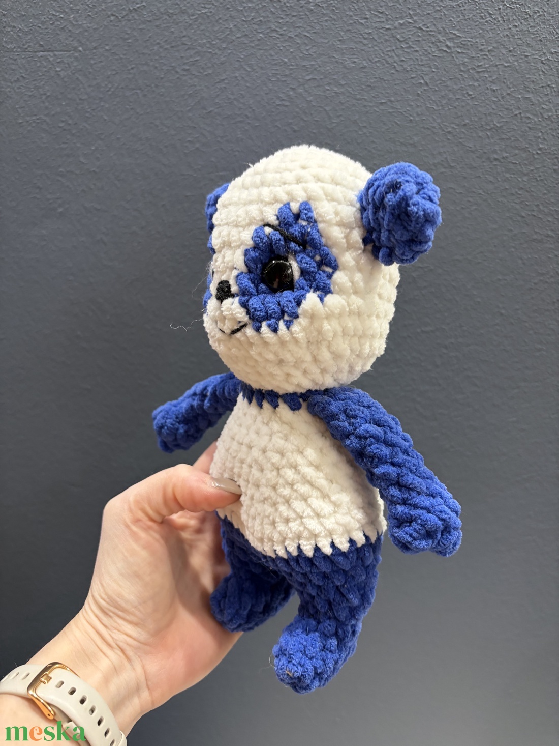 Horgolt panda - játék & sport - plüssállat & játékfigura - más figura - Meska.hu