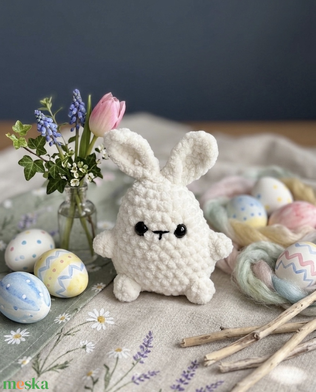 Horgolt húsvéti nyuszi - játék & sport - plüssállat & játékfigura - más figura - Meska.hu