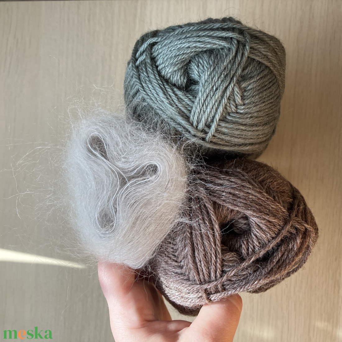 Kötőtűvel készült zoknik juhgyapjúból és kecskepelyhemből, 2 pár, 29 cm-es lábhossz. - ruha & divat - cipő & papucs - zokni - Meska.hu