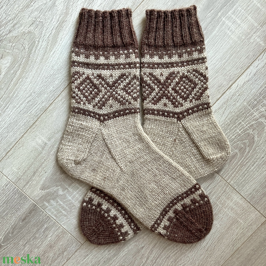 gyapjúzokni. Méret: 42-43 - ruha & divat - cipő & papucs - zokni - Meska.hu