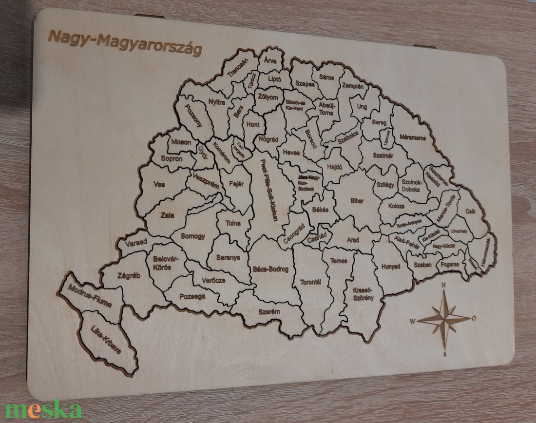 Nagy-Magyarország puzzle fából - játék & sport - puzzle - hagyományos puzzle - Meska.hu Nagy-Magyarország puzzle fából - játék & sport - puzzle - hagyományos puzzle - Meska.hu