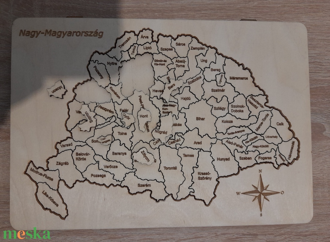 Nagy-Magyarország puzzle fából - játék & sport - puzzle - hagyományos puzzle - Meska.hu Nagy-Magyarország puzzle fából - játék & sport - puzzle - hagyományos puzzle - Meska.hu
