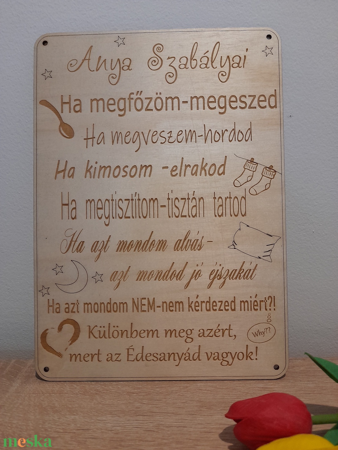 Anya szabályai fa tábla - otthon & életmód - dekoráció - ajtó- és ablak dekoráció - ajtótábla - Meska.hu Anya szabályai fa tábla - otthon & életmód - dekoráció - ajtó- és ablak dekoráció - ajtótábla - Meska.hu