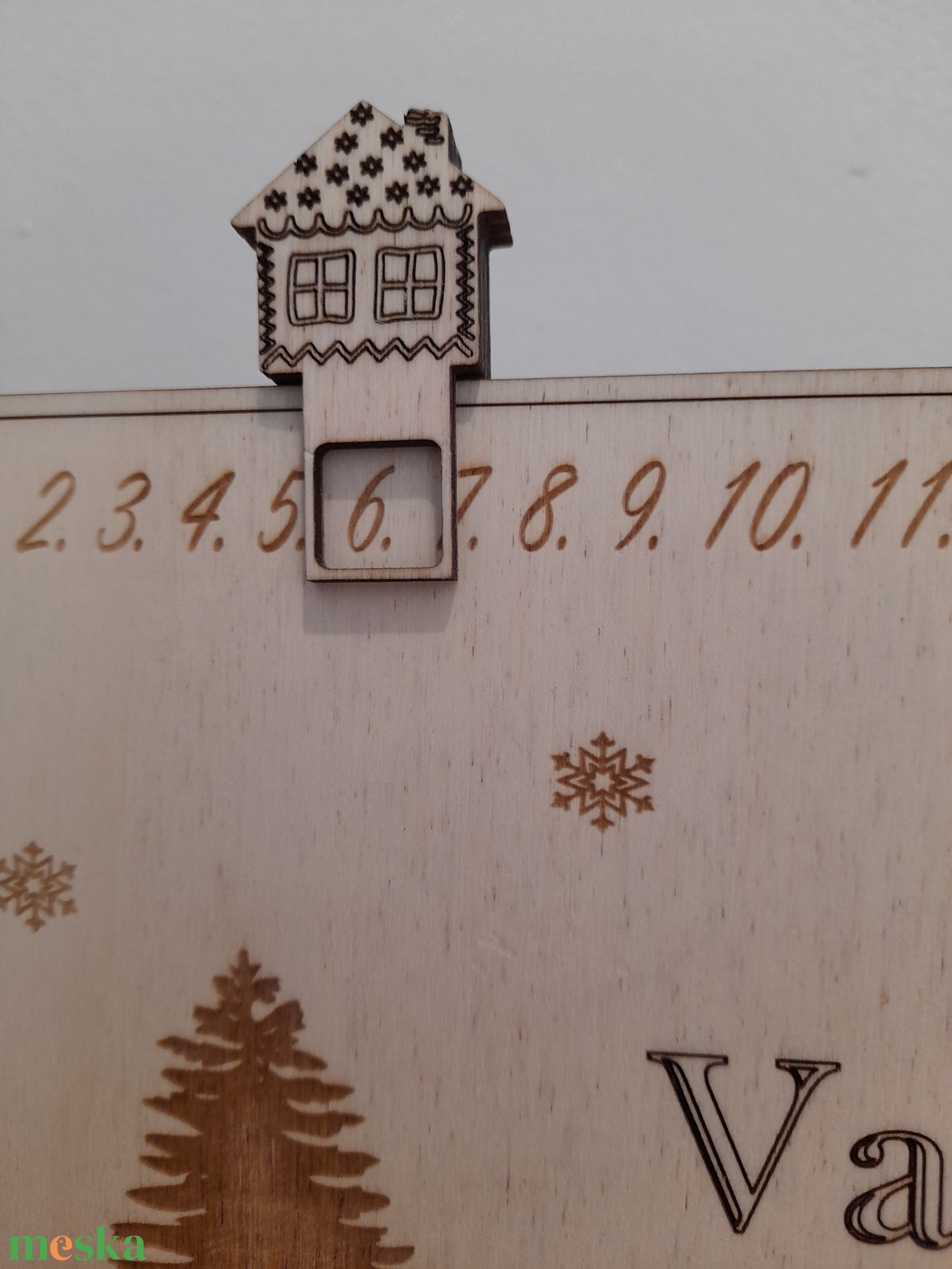 Fa adventi naptár a saját családneveddel - karácsony - adventi díszek - adventi naptár - Meska.hu Fa adventi naptár a saját családneveddel - karácsony - adventi díszek - adventi naptár - Meska.hu