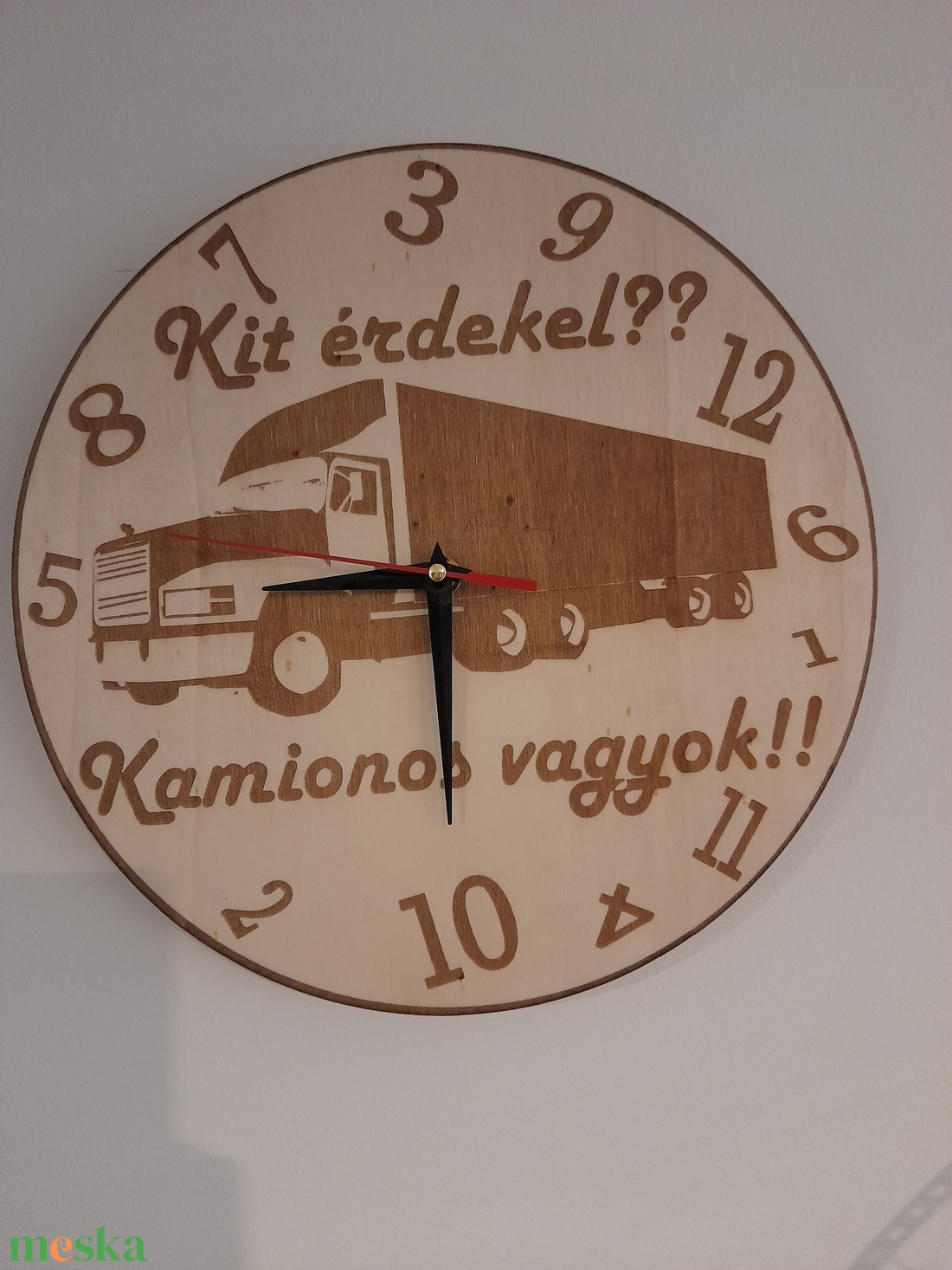 Minőségi falióra kamionosoknak - otthon & életmód - dekoráció - fali és függő dekoráció - falióra & óra - Meska.hu
