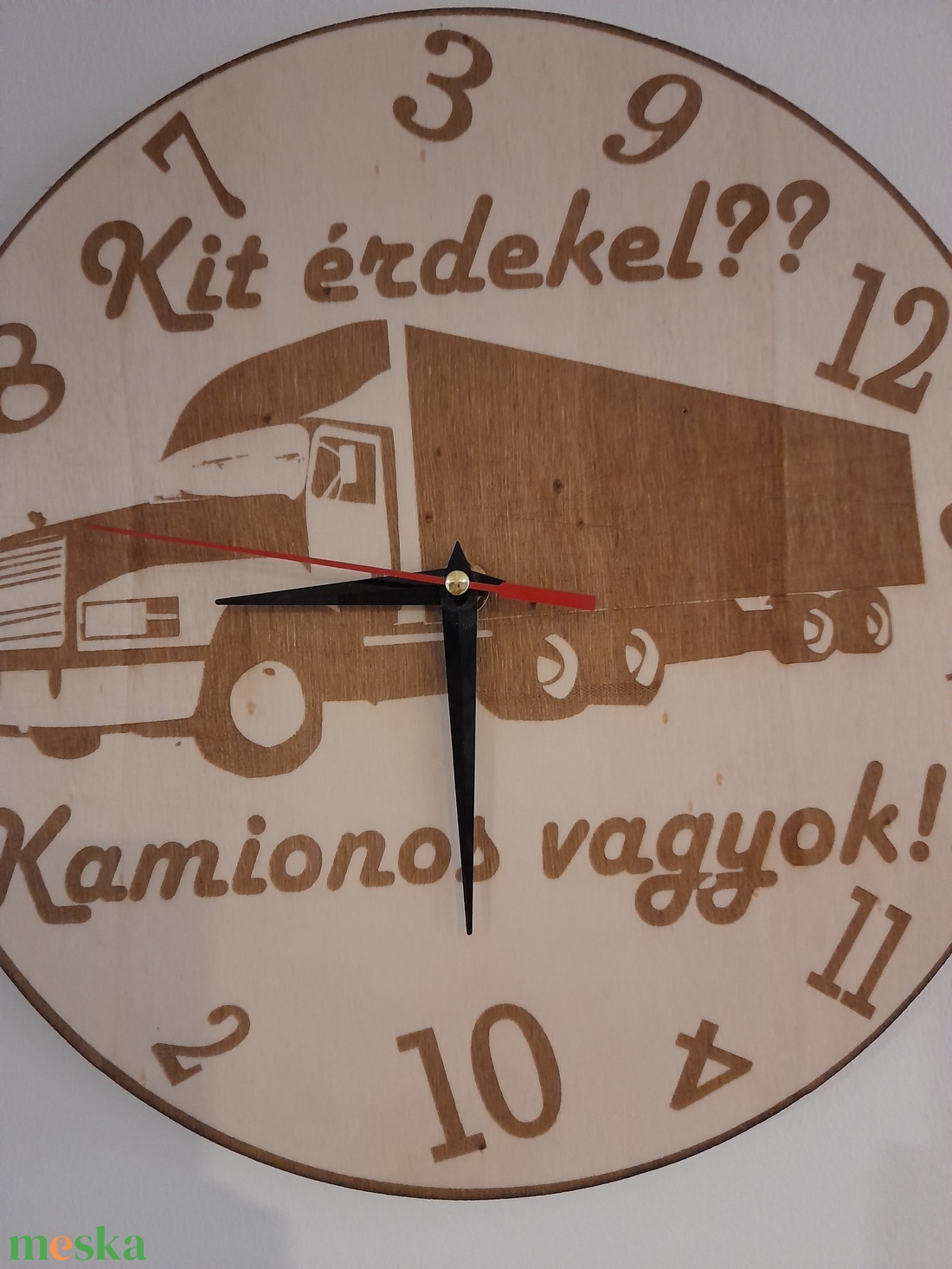Minőségi falióra kamionosoknak - otthon & életmód - dekoráció - fali és függő dekoráció - falióra & óra - Meska.hu