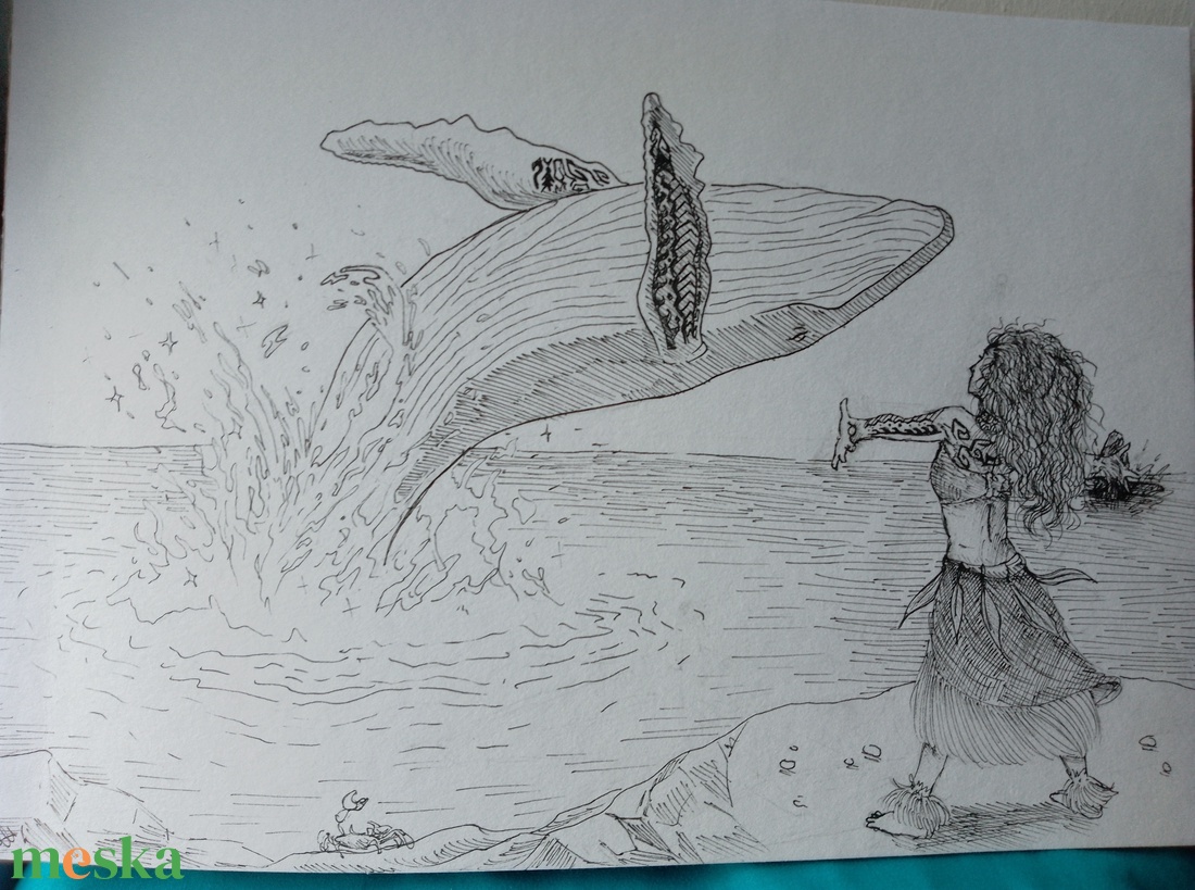 Barátság - művészet - festmény - festmény vegyes technika - Meska.hu