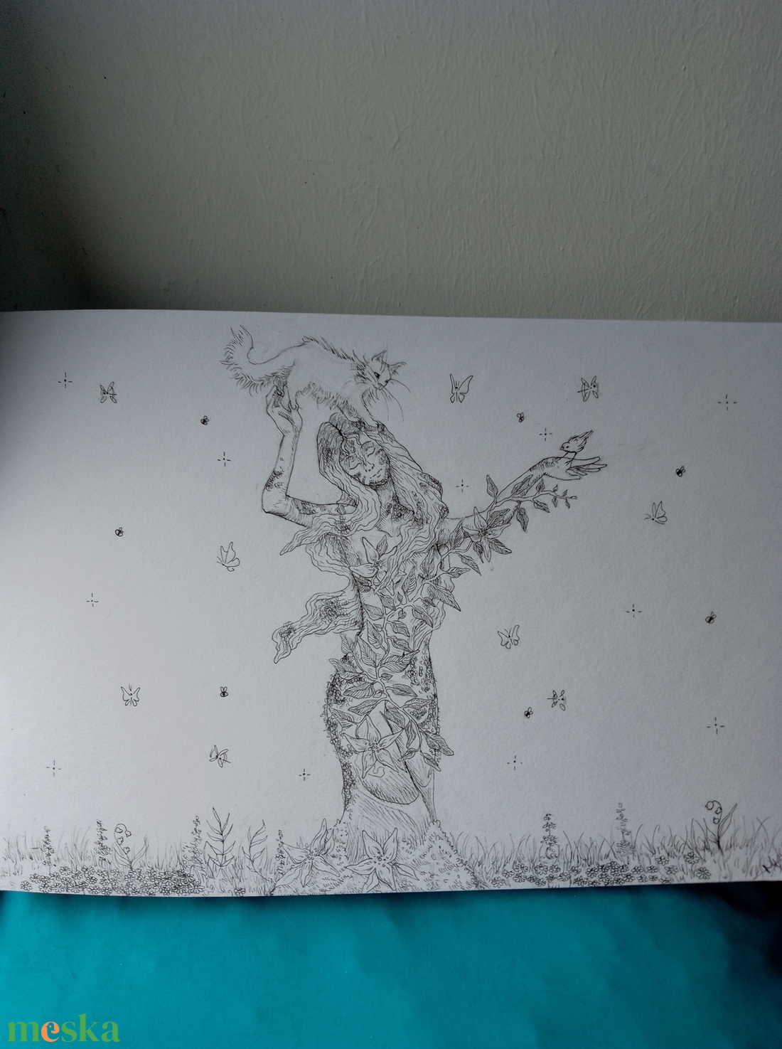 Fauna - művészet - festmény - festmény vegyes technika - Meska.hu