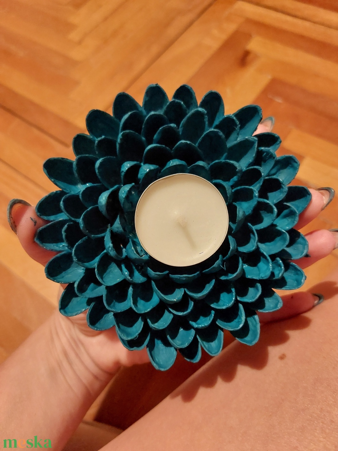 Pisztácia mécsestartó  - otthon & életmód - dekoráció - dísztárgy - Meska.hu