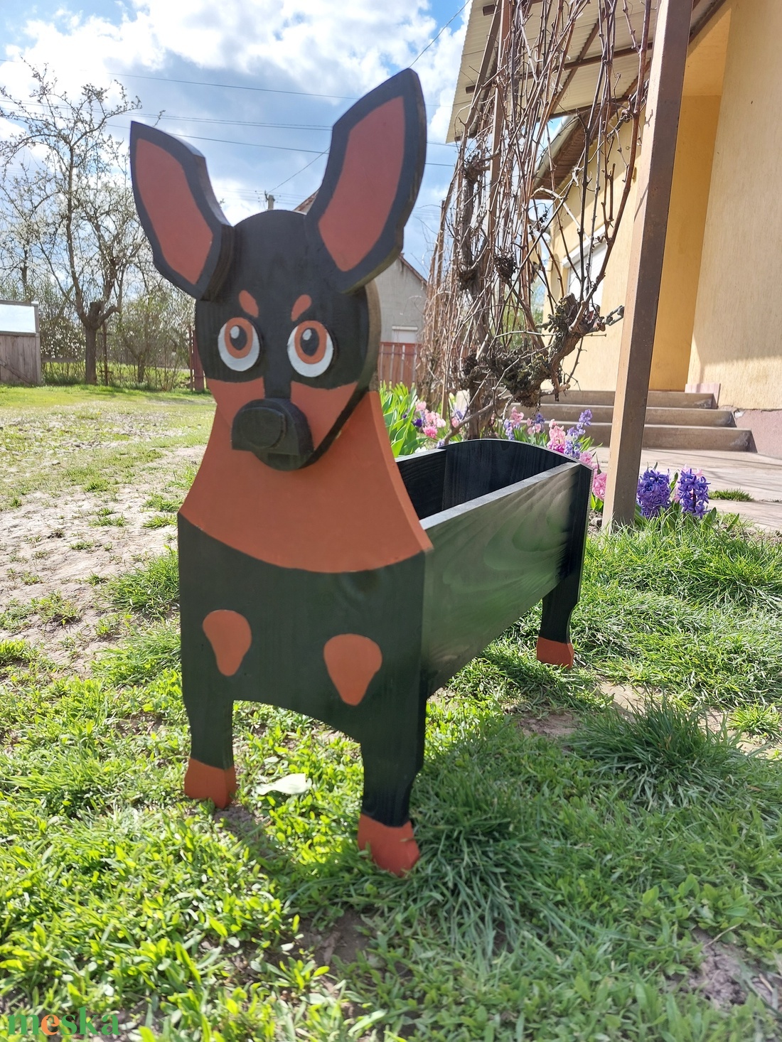 Állatos virágláda - otthon & életmód - ház & kert - kerti dísz - Meska.hu