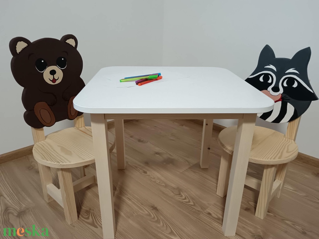 Mosómedvés gyerekszék/kisszék - baba - mama - babaszobabútor - gyerek szék, sámli - Meska.hu